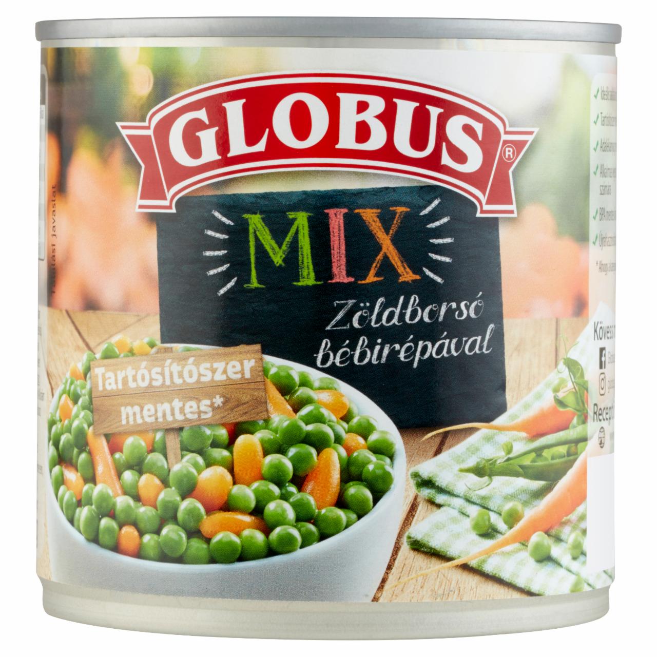 Képek - Globus Mix zöldborsó bébirápával 400 g