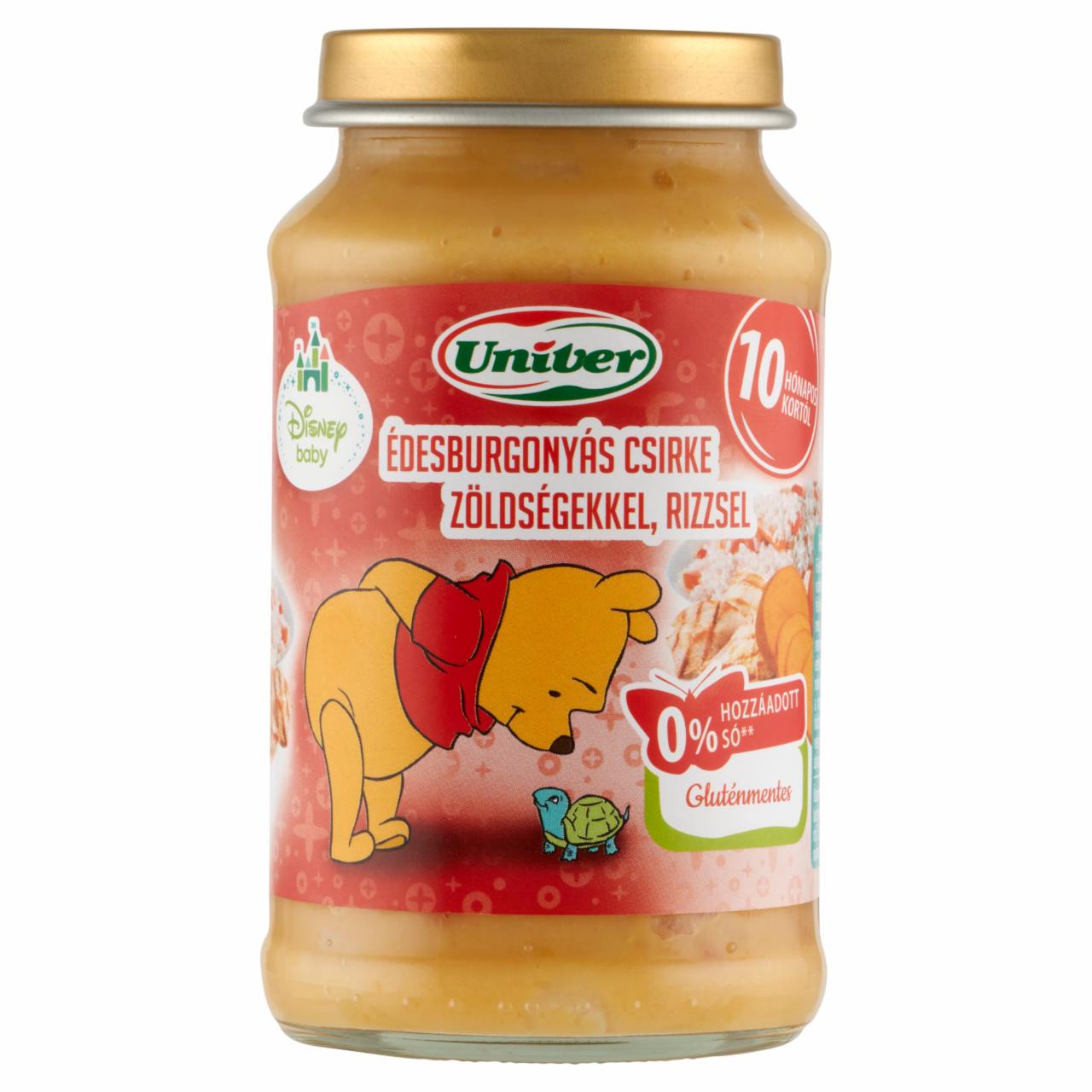 Képek - Univer Disney Baby édesburgonyás csirke zöldségekkel, rizzsel bébiétel 10 hónapos kortól 220 g