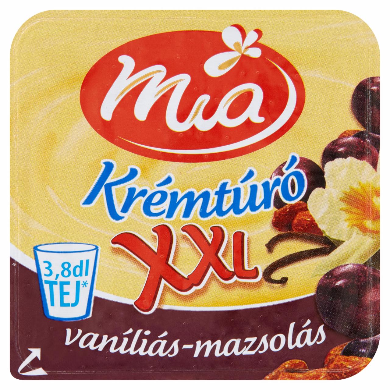 Képek - Mia XXL vaníliás-mazsolás krémtúró 180 g