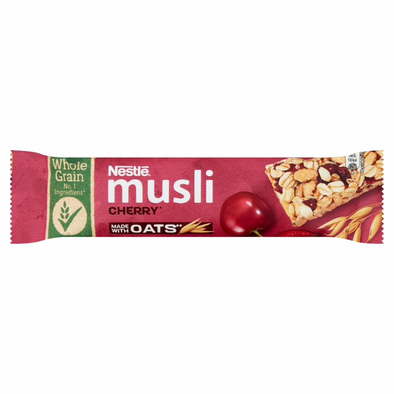 Képek - Nestlé Musli meggyes müzliszelet reggelihez 35 g
