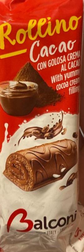 Képek - Balconi Rollino Al Cacao Magro zsírszegény kakaós masszával bevont piskóta tekercs 6 x 37 g (222 g)
