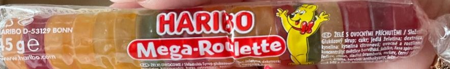 Képek - Mega-Roulette gyümölcsízű gumicukorka Haribo