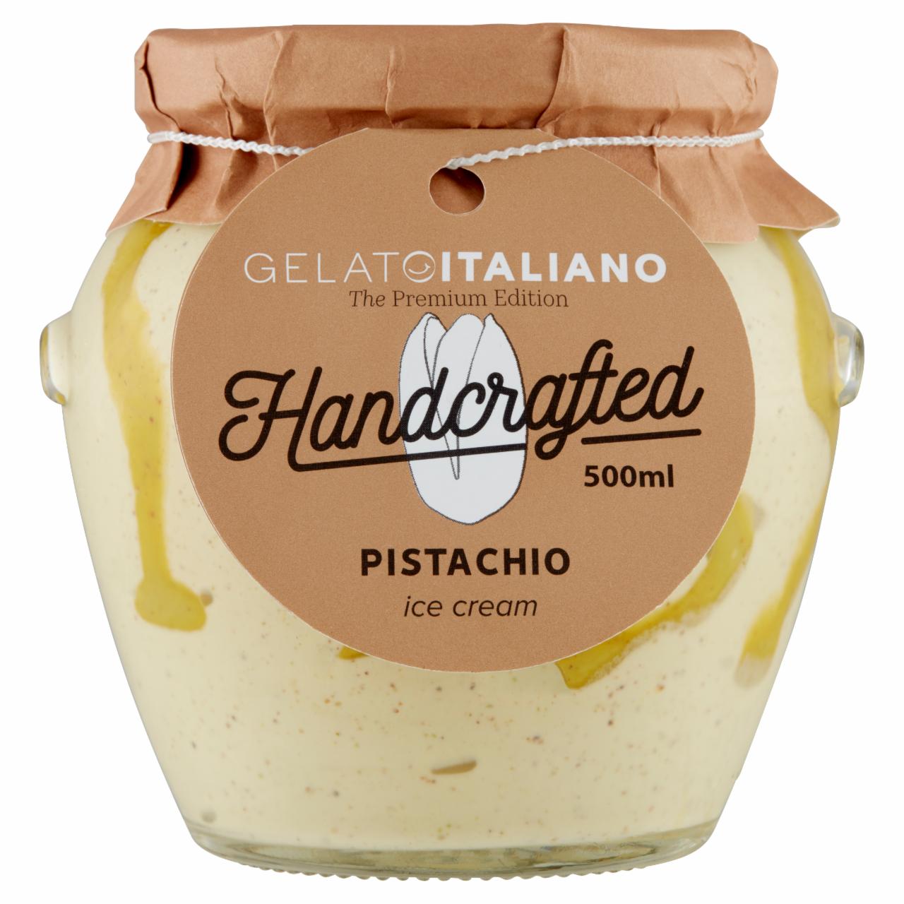 Képek - Gelato Italiano pisztácia jégkrém, pisztácia öntettel 500 ml