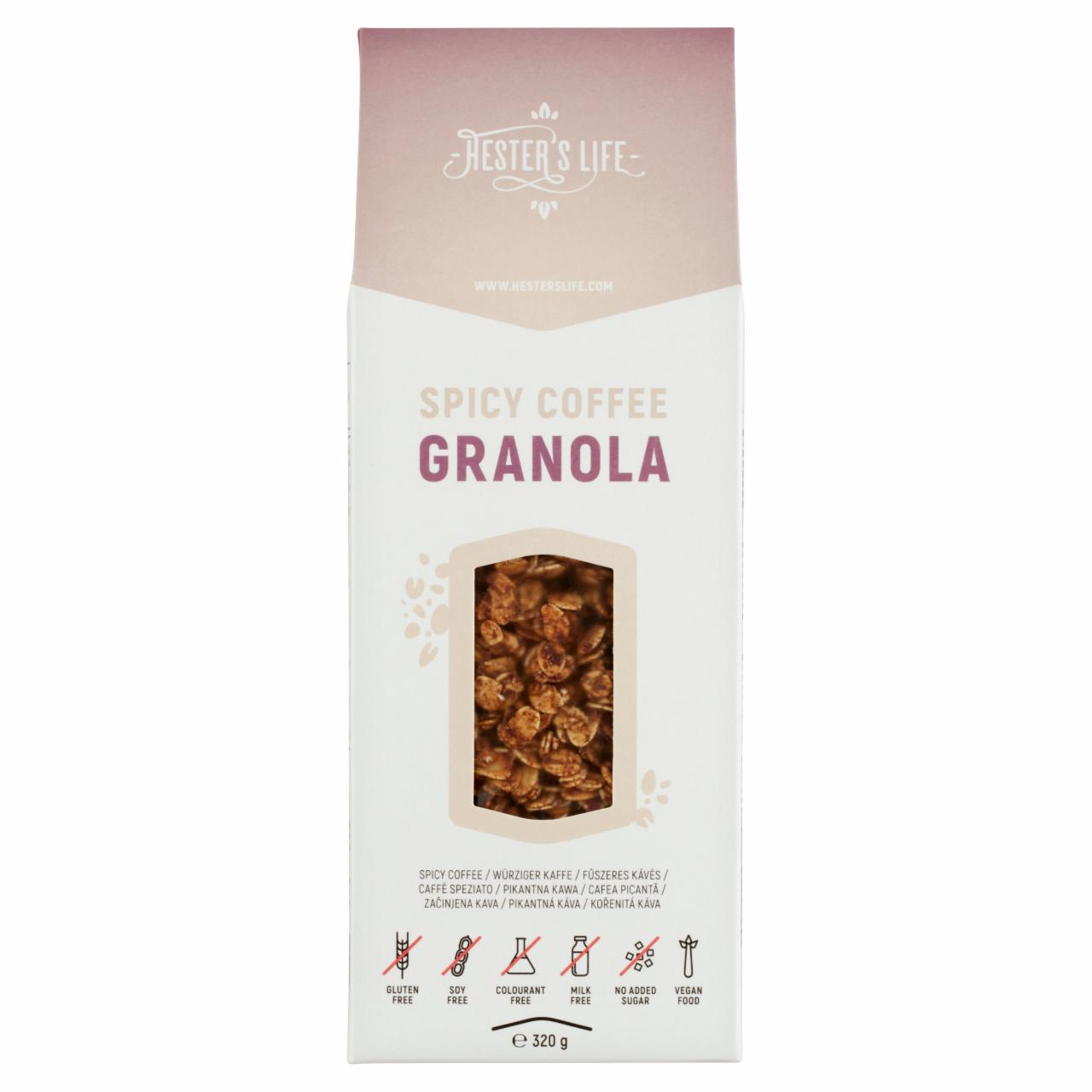 Képek - Hester's Life fűszeres kávés granola 320 g