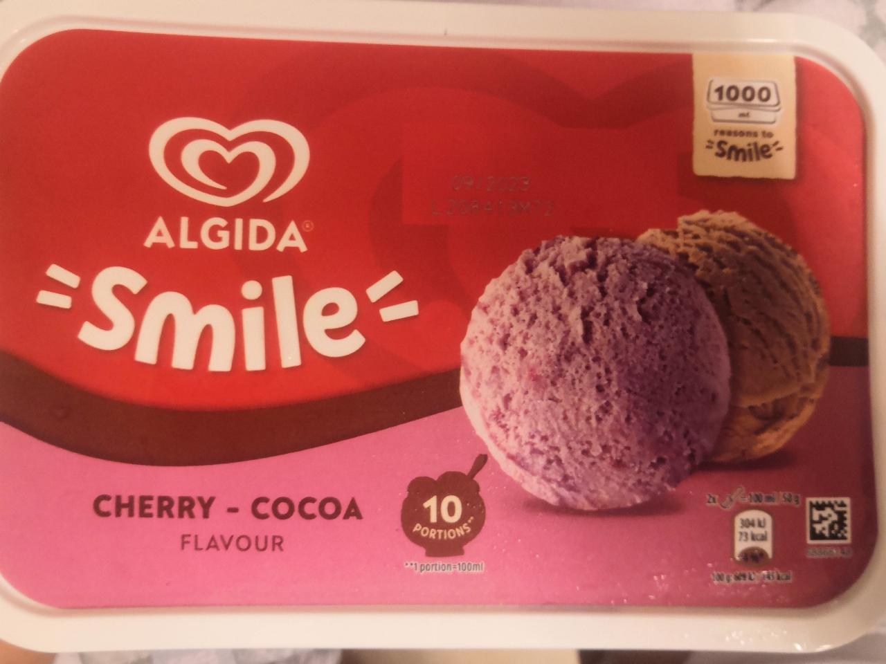 Képek - Algida Smile kakaós jégkrém és cseresznye ízű jégkrém 1000 ml