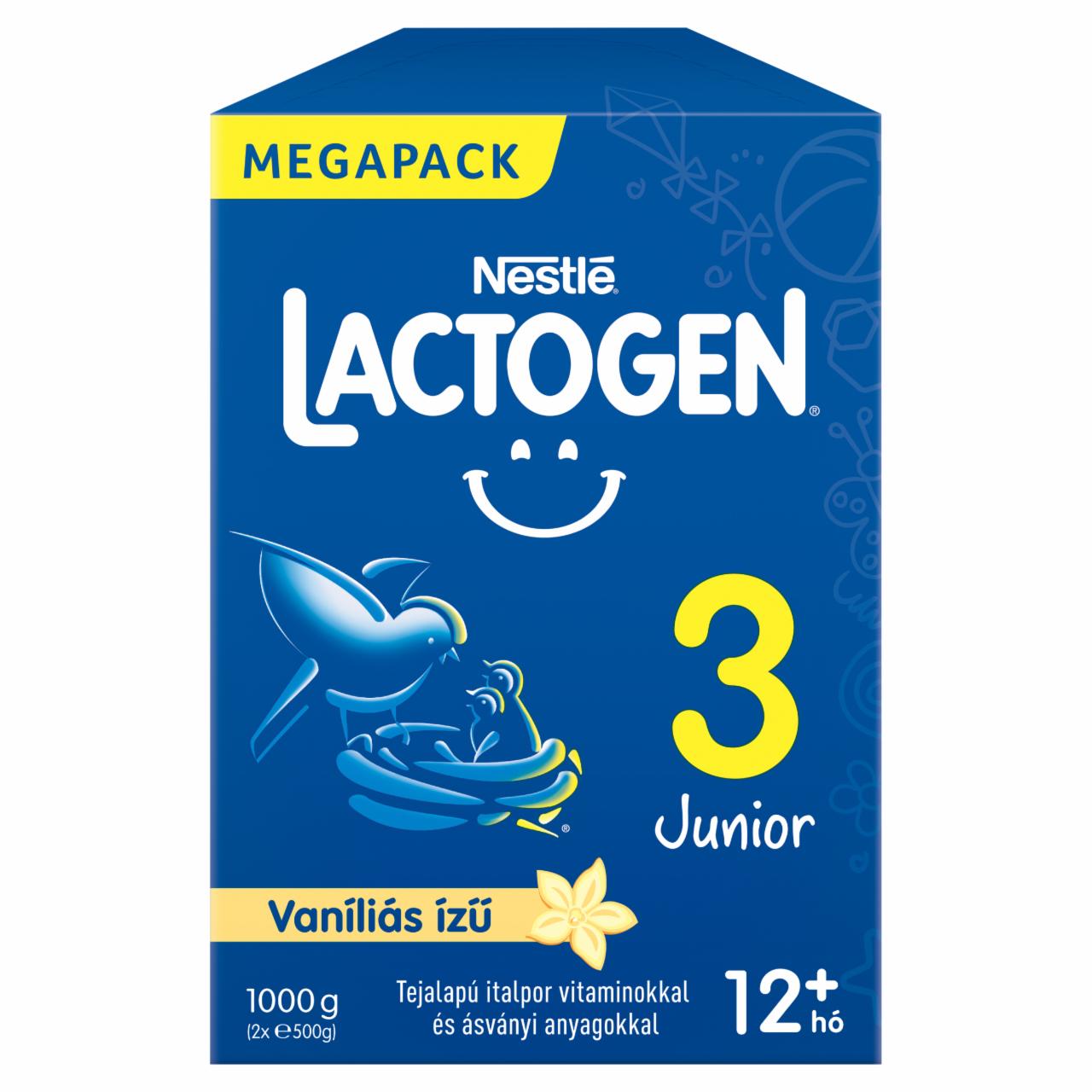 Képek - Lactogen 3 Junior vaníliás ízű tejalapú italpor 12+ hó 2 x 500 g (1000 g)