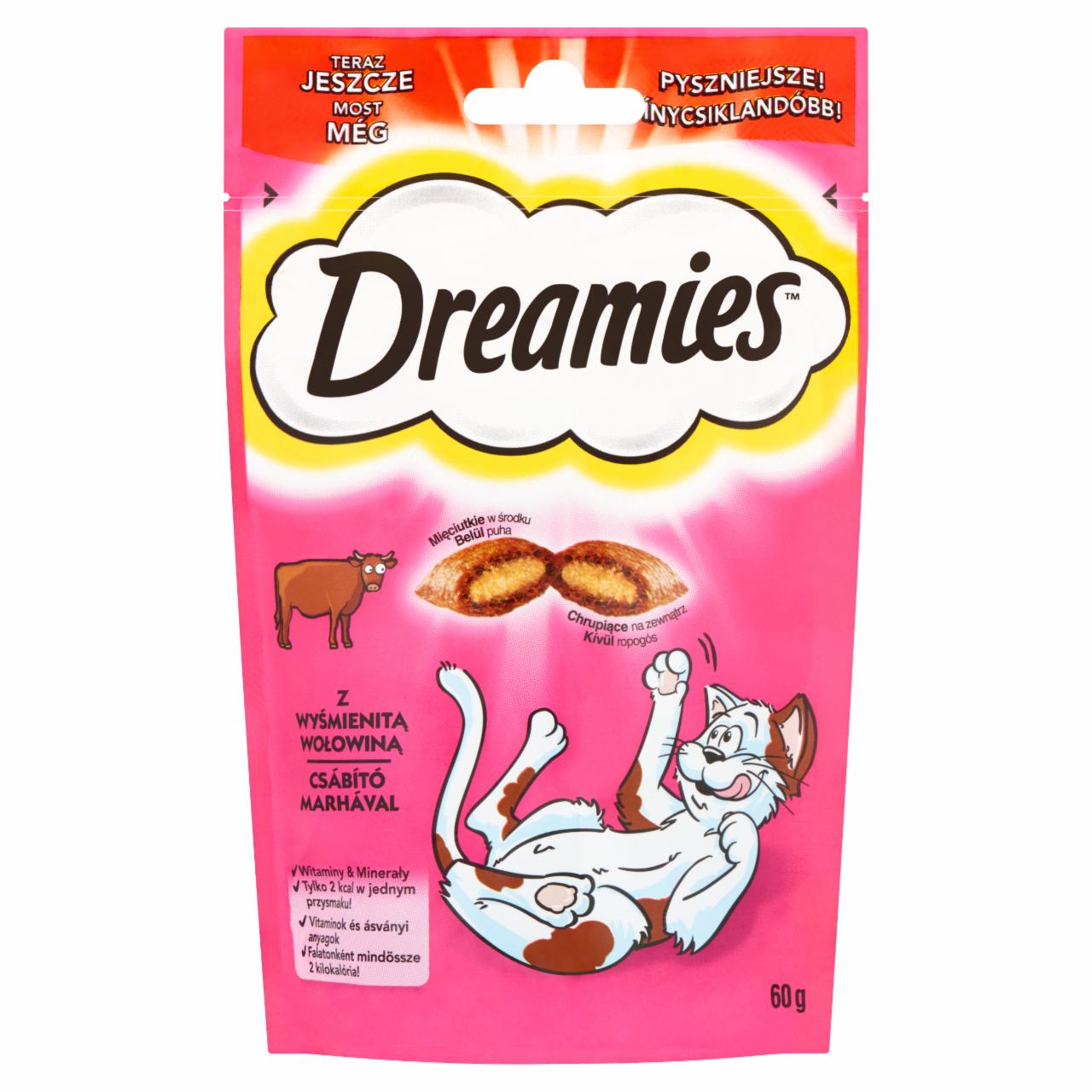 Képek - Dreamies jutalomfalat macskák számára marhával 60 g