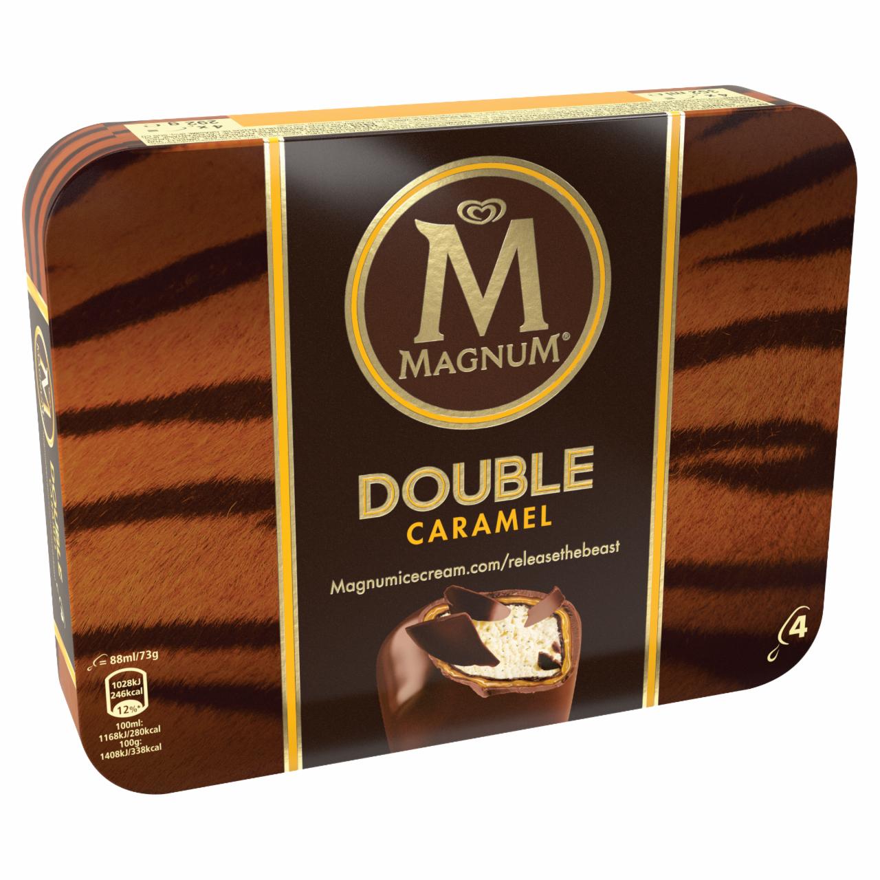 Képek - Magnum multipack jégkrém Dupla Karamell 4 x 88 ml