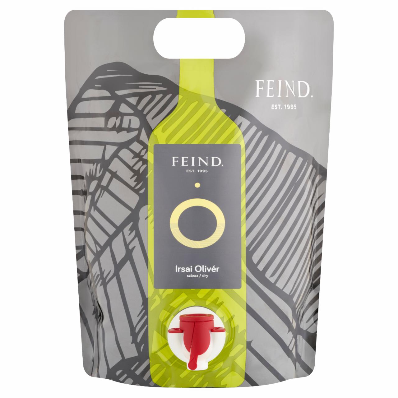Képek - Feind Dunántúli Irsai Olivér száraz fehér bor 11% 3 l