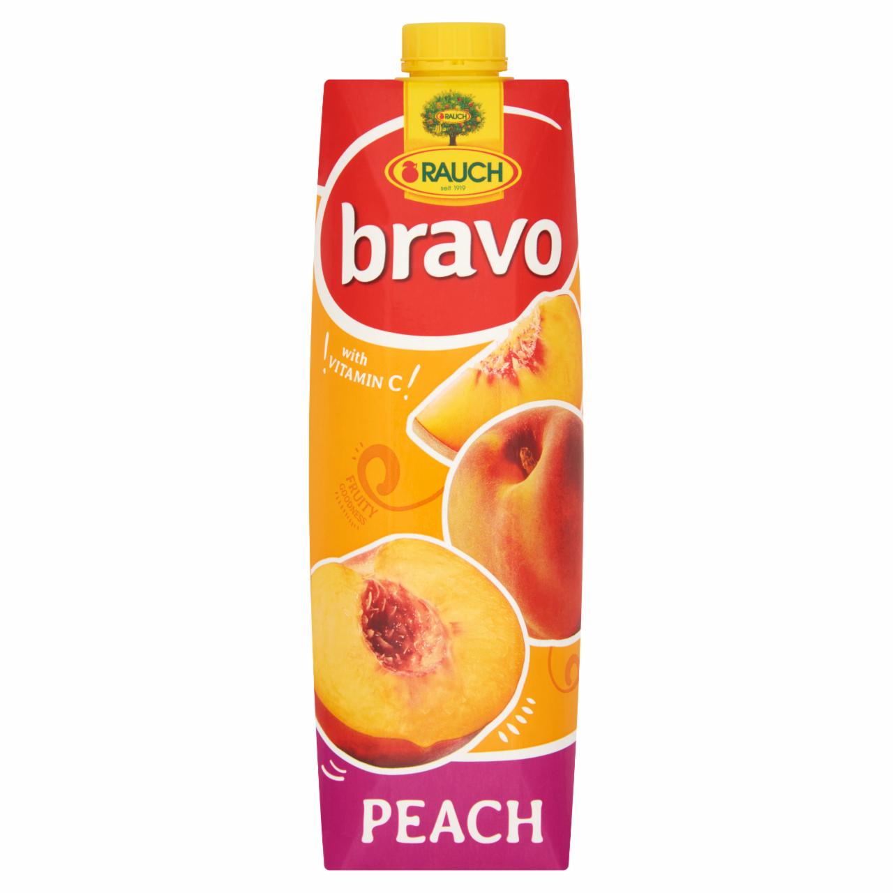Képek - Rauch Bravo őszibarack gyümölcsital cukorral és édesítőszerekkel, C-vitaminnal 1 l
