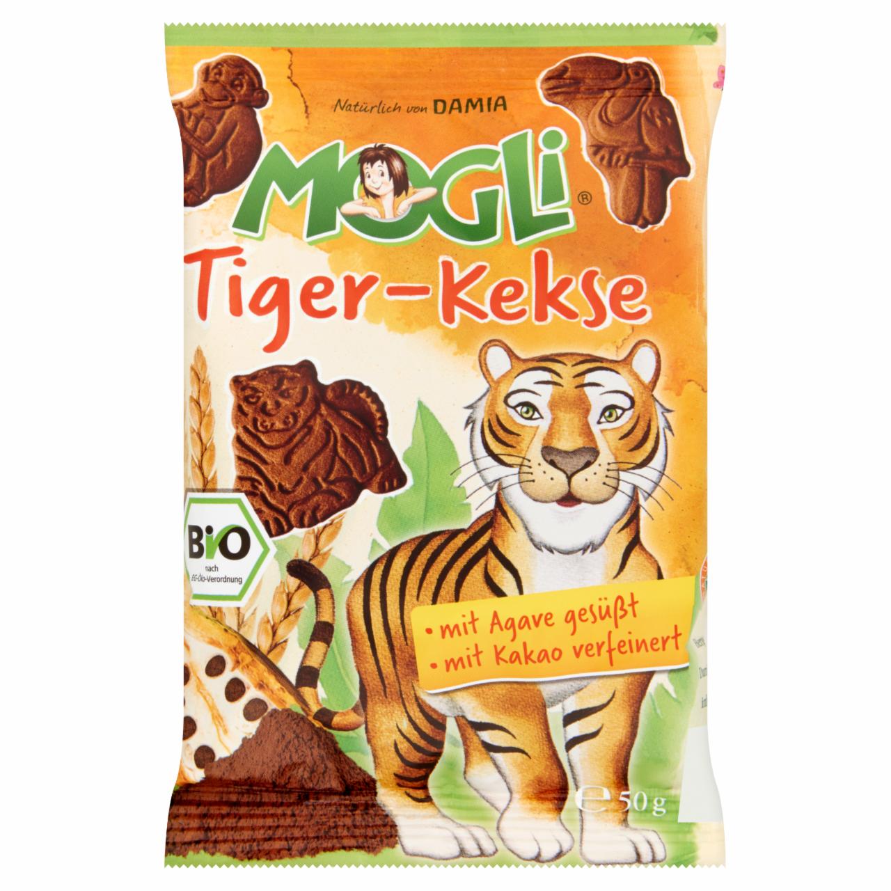 Képek - MOGLI Bio Mini Tiger keksz kakaós 50 g