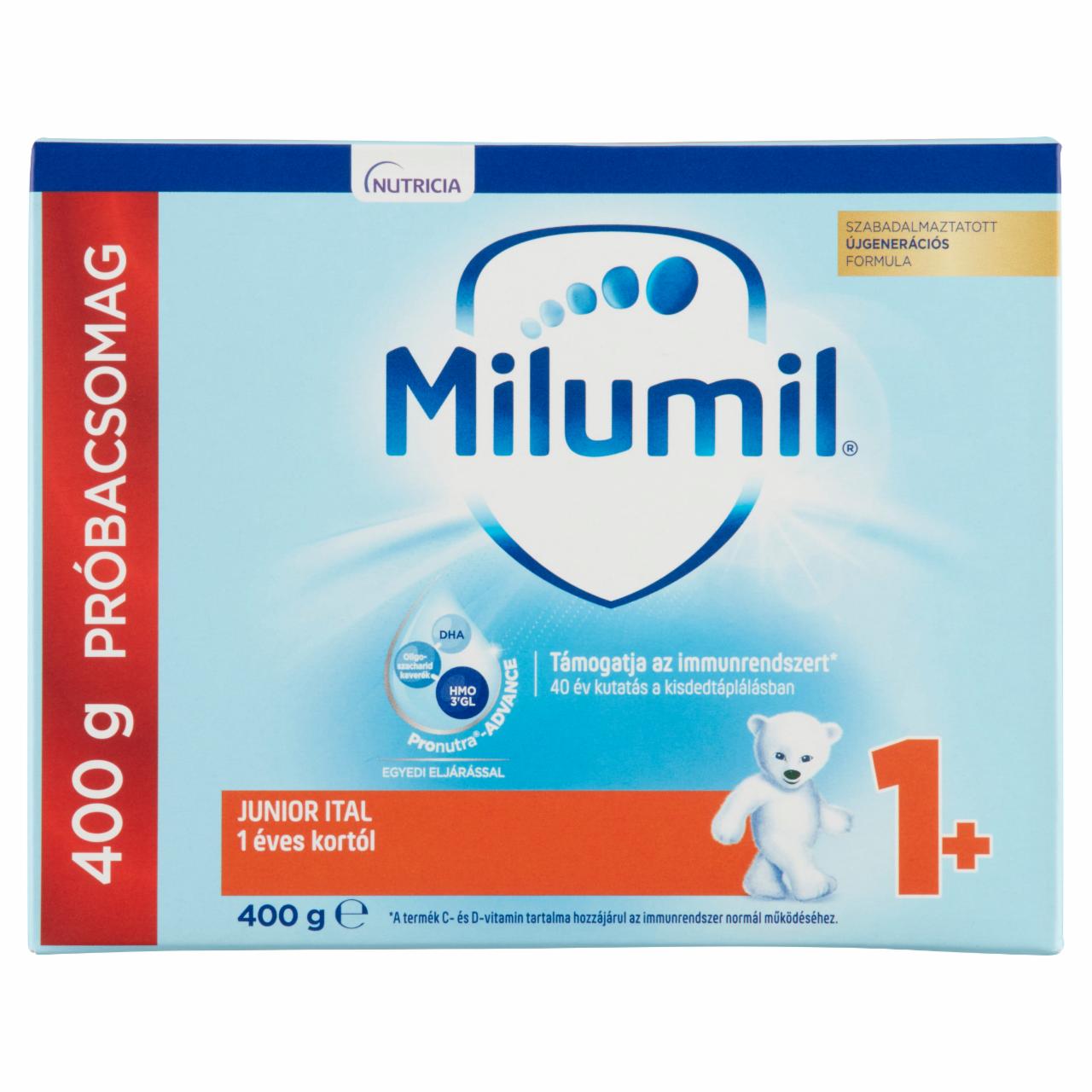 Képek - Milumil Junior 1+ ital 1 éves kortól 400 g