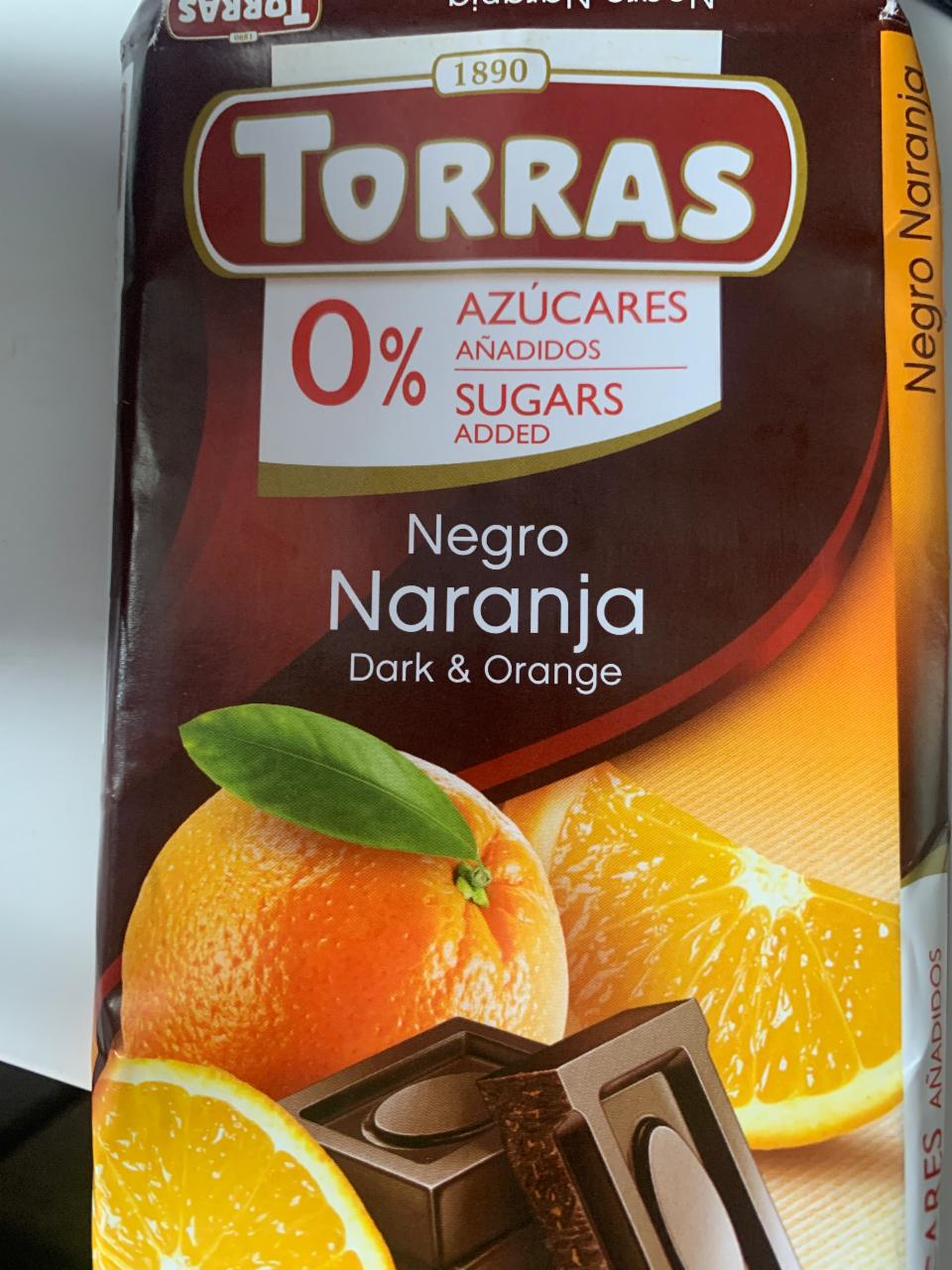 Képek - Torras narancsos étcsokoládé édesítőszerrel 75 g