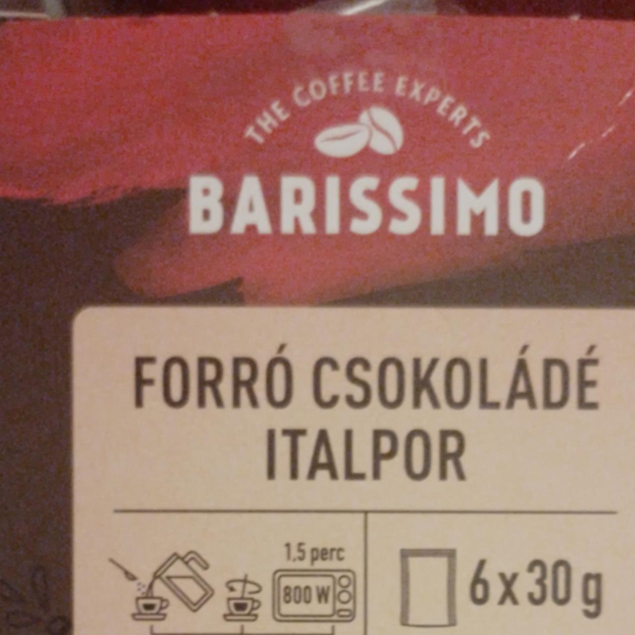 Képek - Forró csokoládé italpor Barissimo