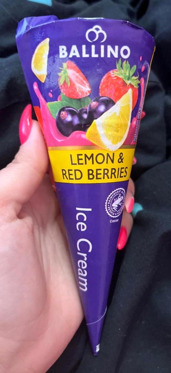 Képek - Lemon & red berries ice cream Ballino