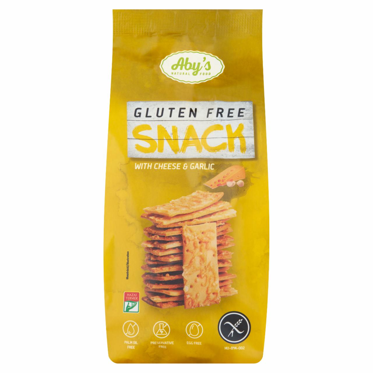 Képek - Aby's gluténmentes snack sajtos-fokhagymás ízesítéssel 150 g