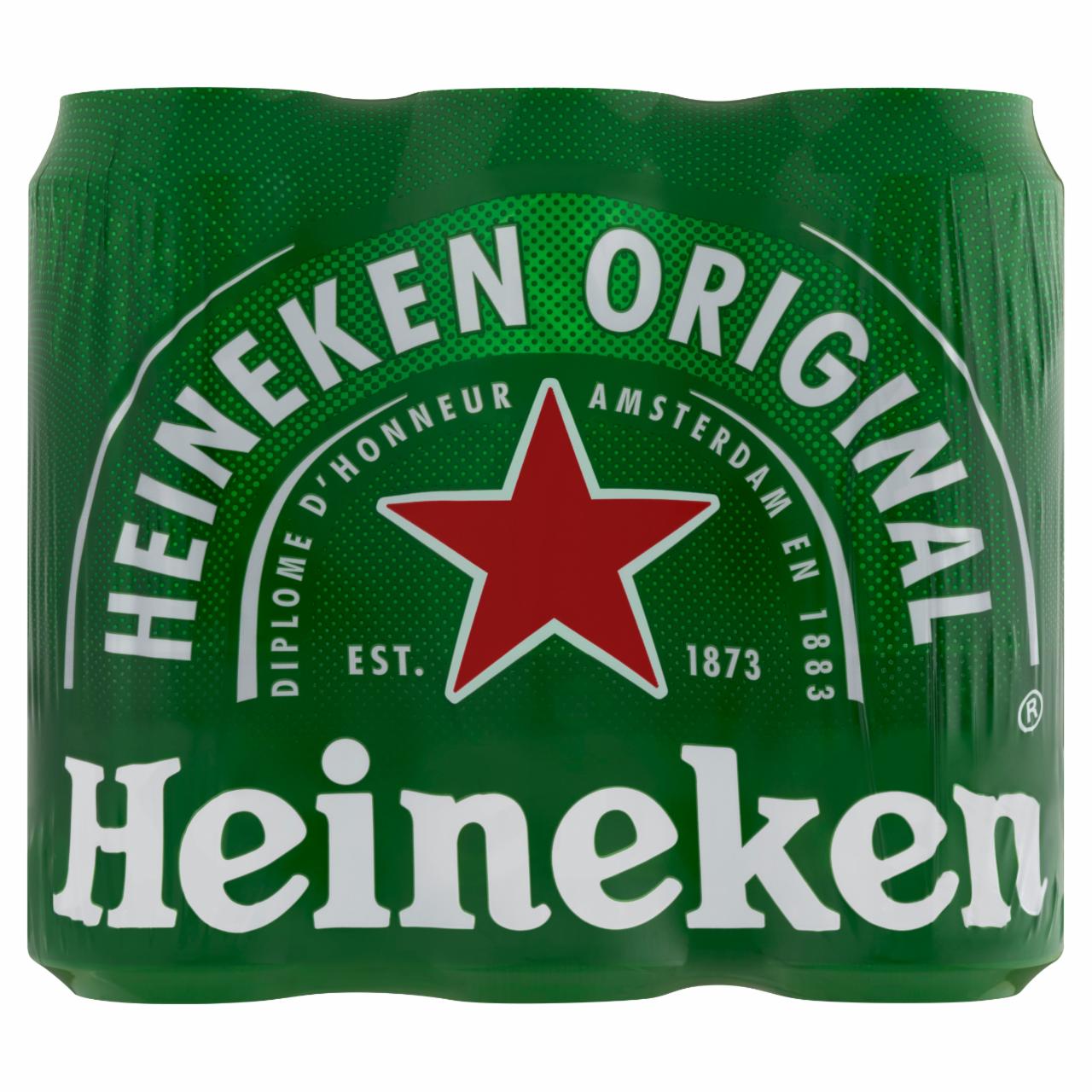 Képek - Heineken minőségi világos sör 5% 6 x 0,5 l 