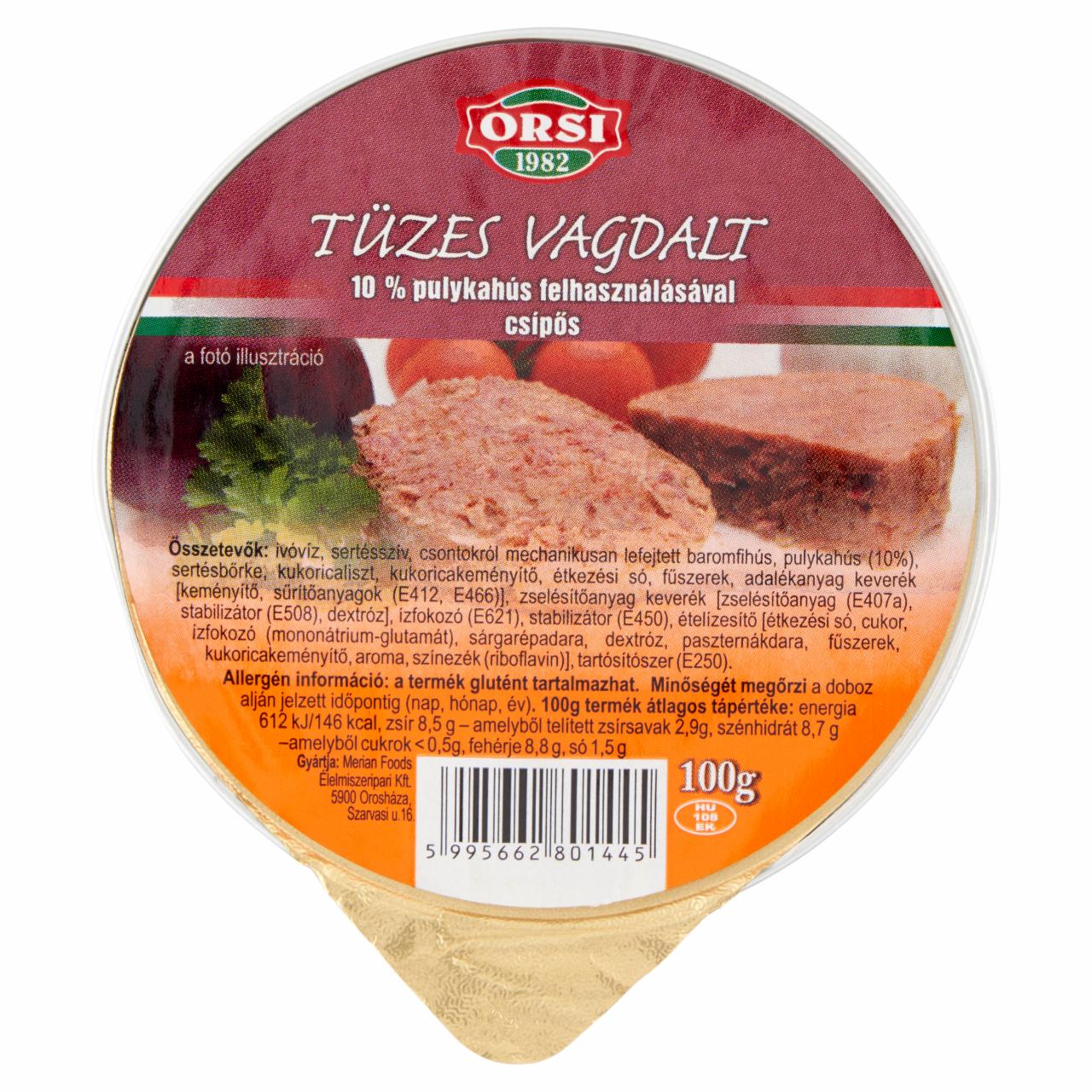 Képek - Orsi csípős tüzes vagdalt 100 g