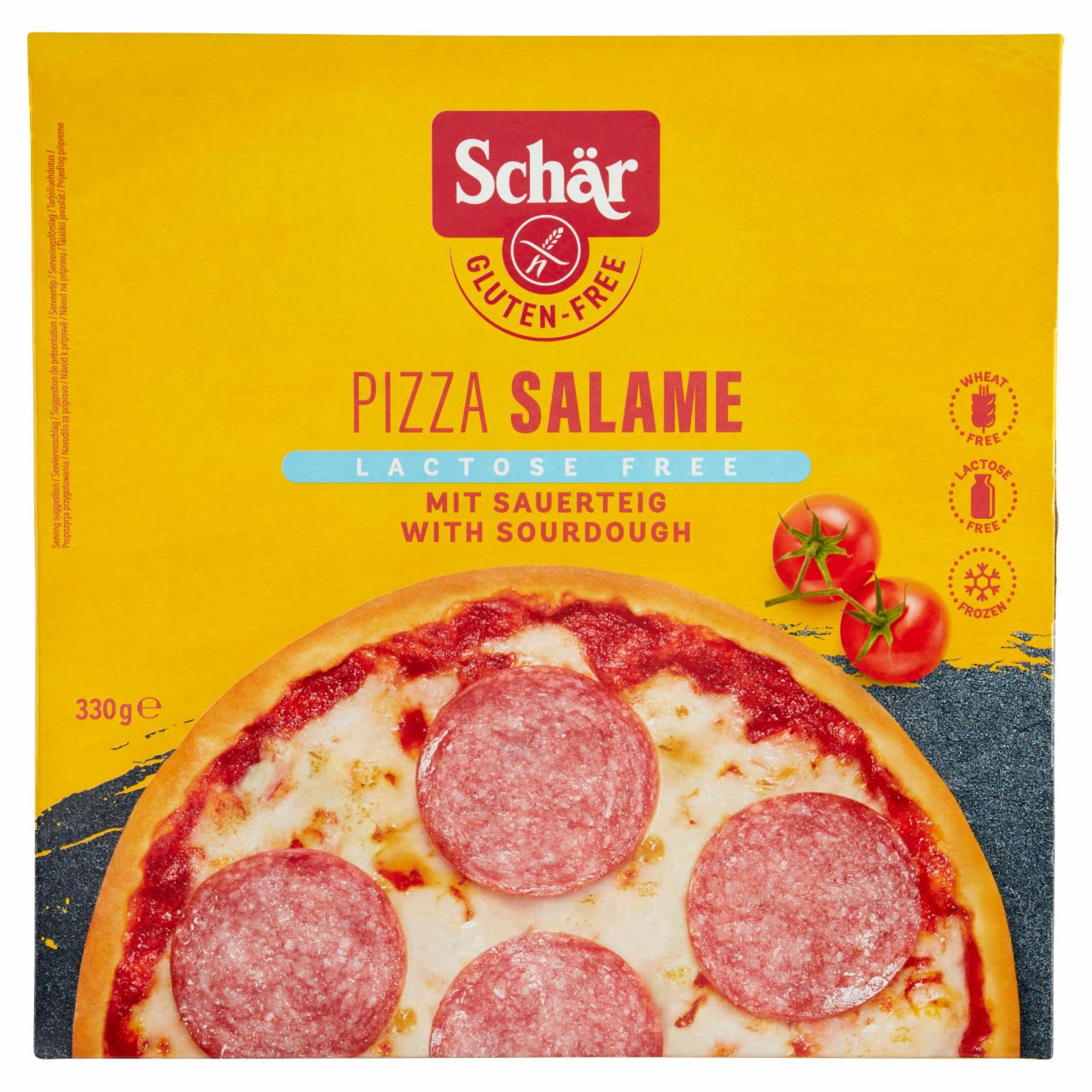 Képek - Schär gluténmentes fagyasztott szalámis pizza 330 g