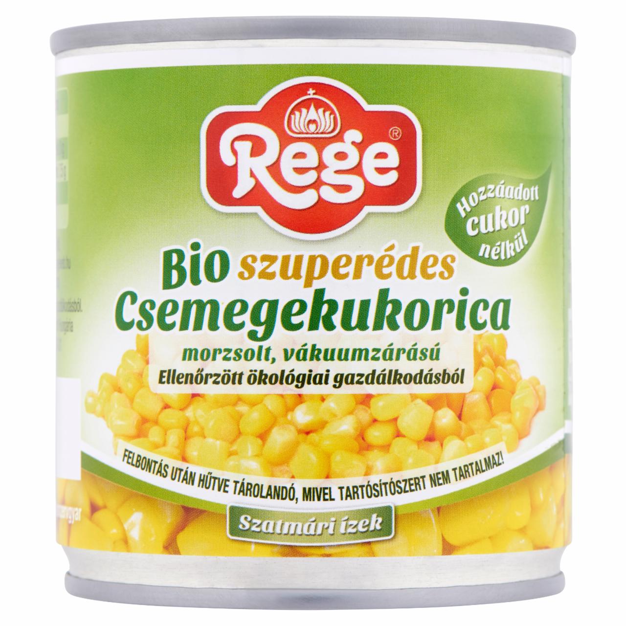 Képek - Rege BIO szuperédes morzsolt csemegekukorica 170 g