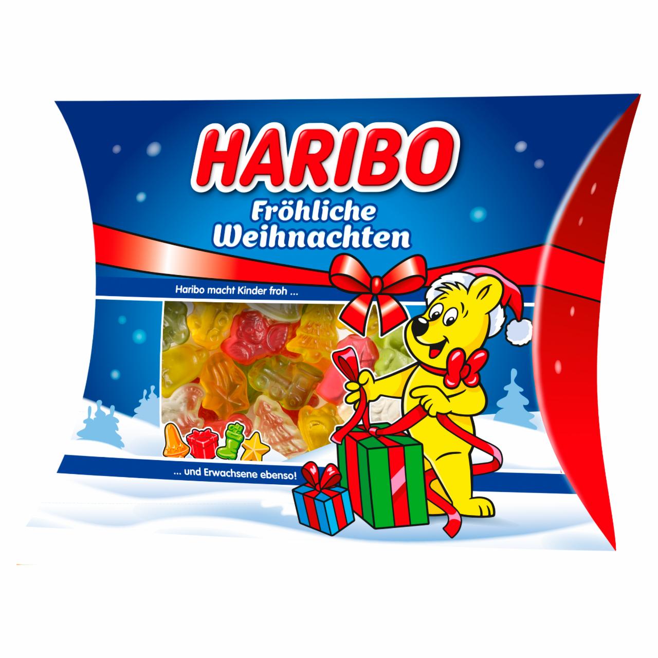 Képek - Haribo Fröhliche Weihnachten gyümölcsízű gumicukorka 220 g