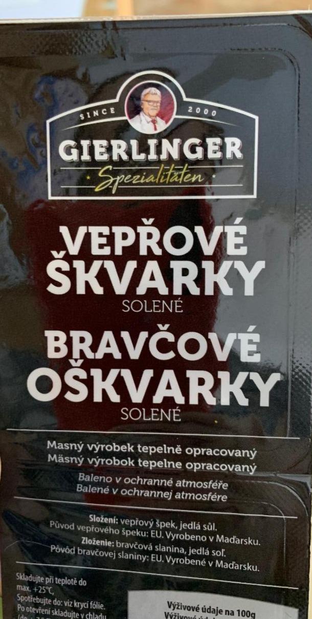 Képek - Gierlinger sózott étkezési sertés tepertő 4 x 50 g (200 g)