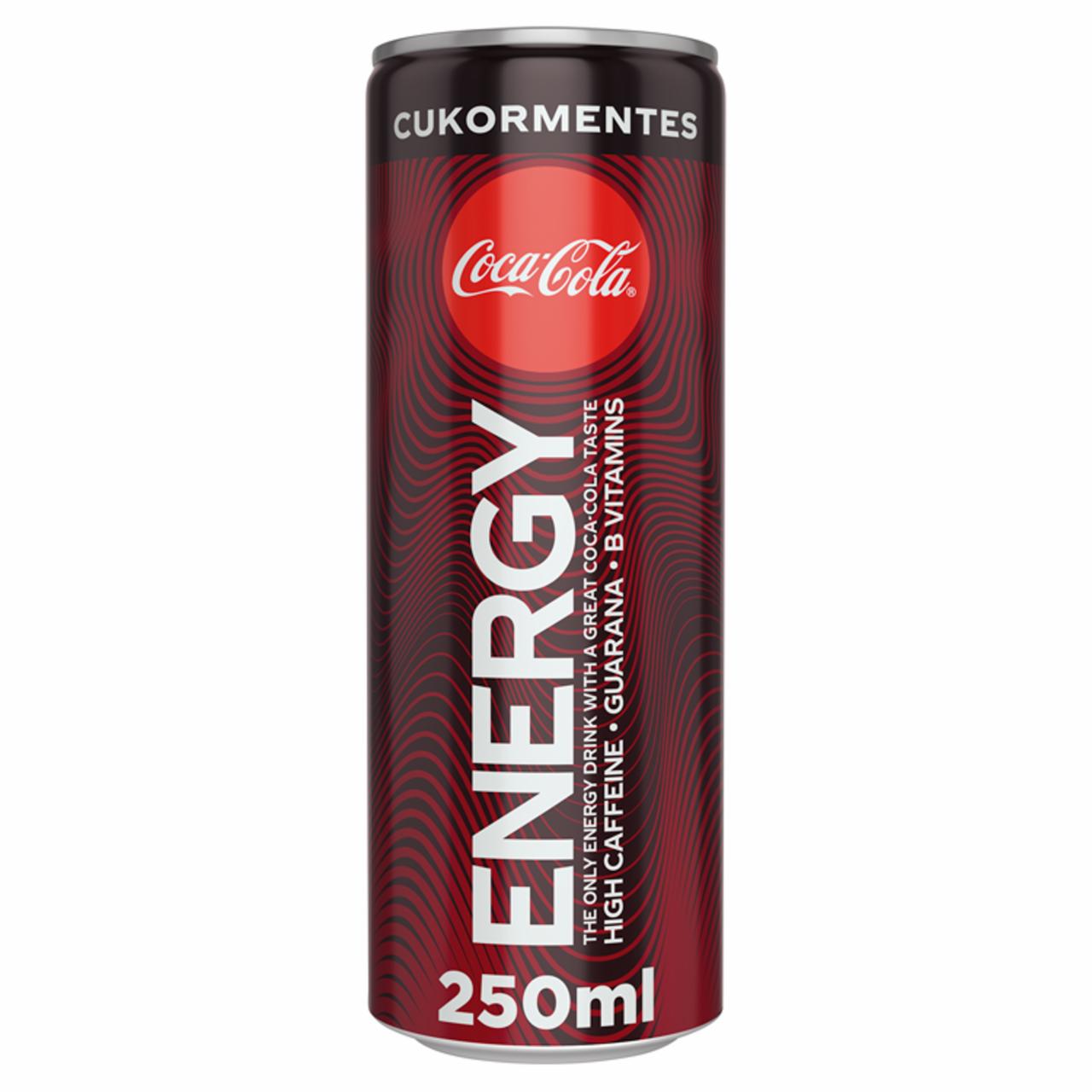 Képek - Coca-Cola Energy cukormentes ízesített szénsavas energiaital 250 ml