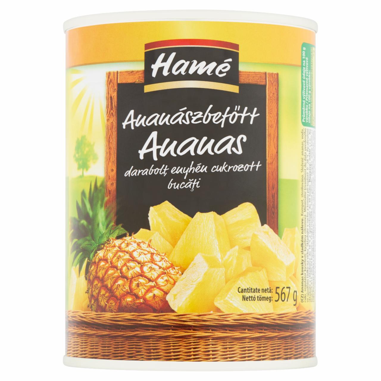 Képek - Hamé darabolt ananászbefőtt 567 g