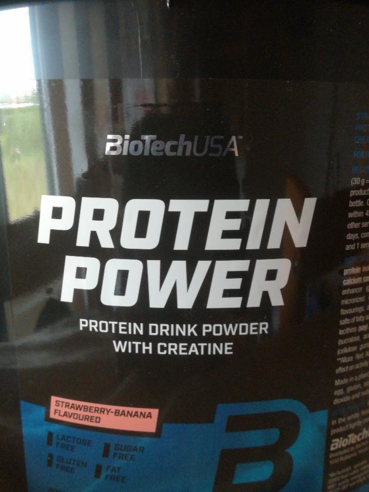 Képek - Protein Power Strawbery Banana flavoured BioTechUSA