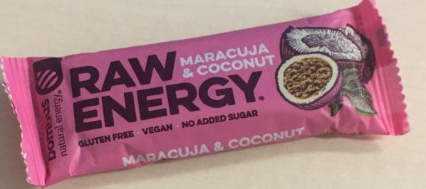 Képek - bombus Raw Energy Maracuja & Coconut gyümölcs szelet 50 g