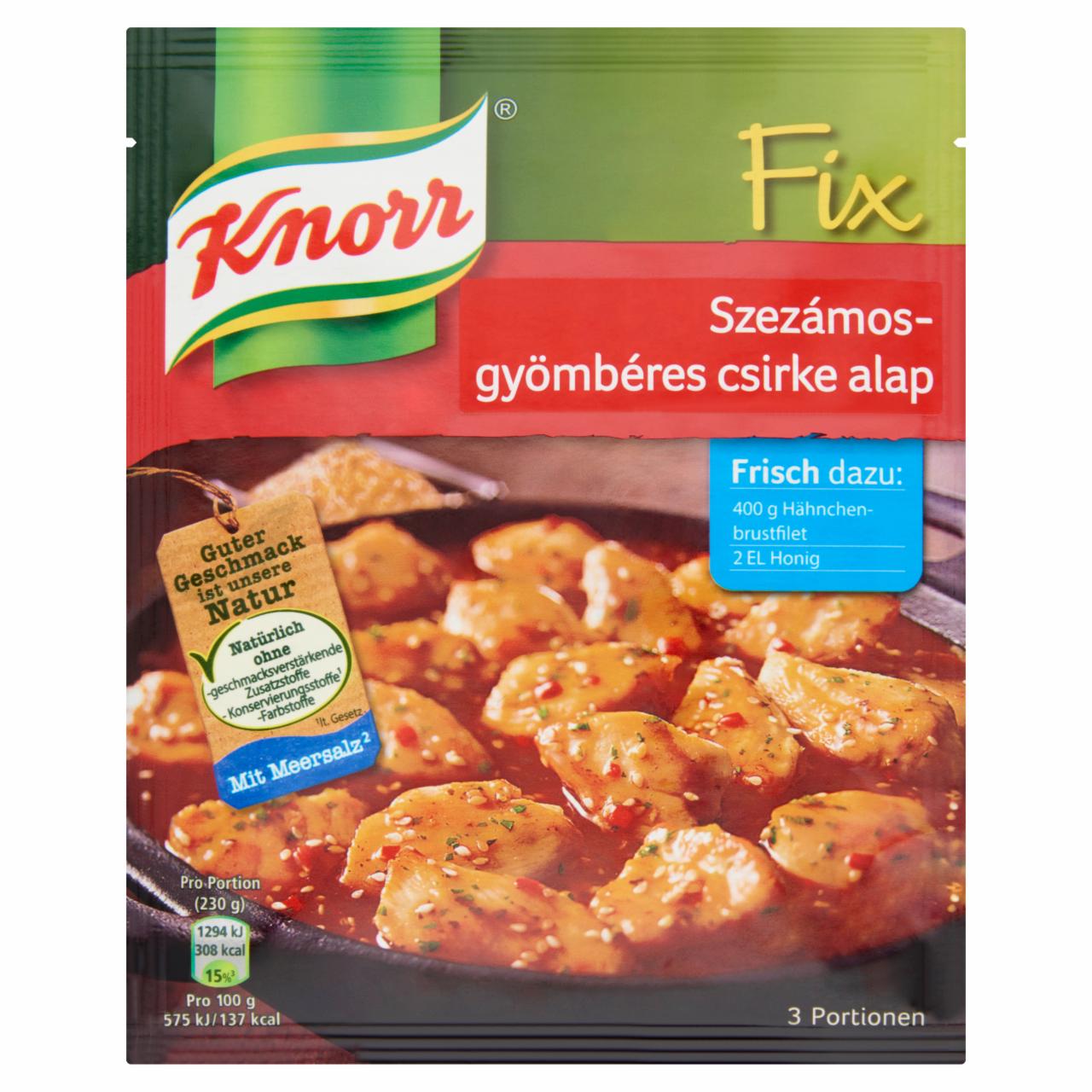 Képek - Knorr Fix szezámos-gyömbéres csirke alap 35 g