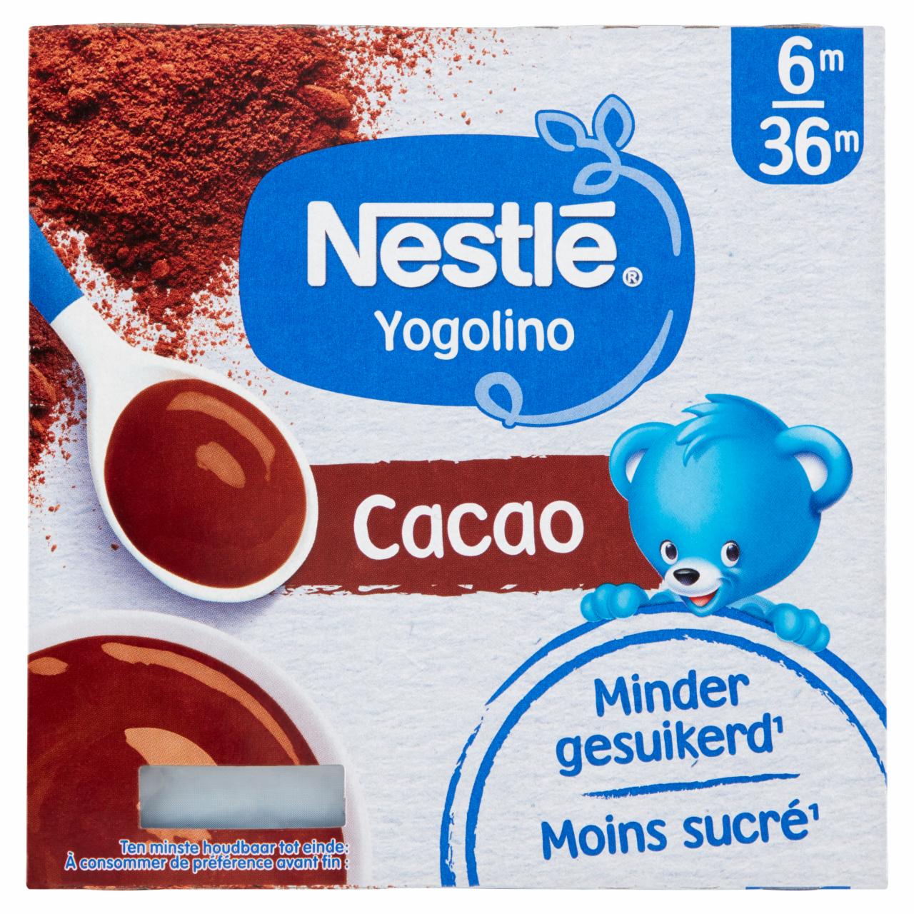 Képek - Nestlé Yogolino kakaós babapuding 6 hónapos kortól 36 hónapos korig 4 x 100 g (400 g)
