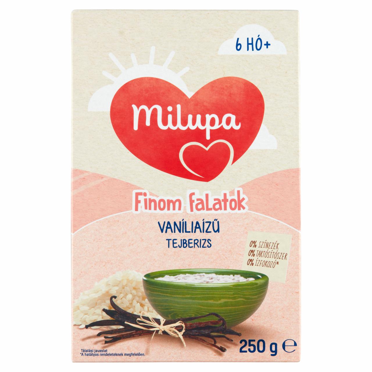 Képek - Milupa Finom falatok vanília ízű tejberizs 6 hó+ 250 g