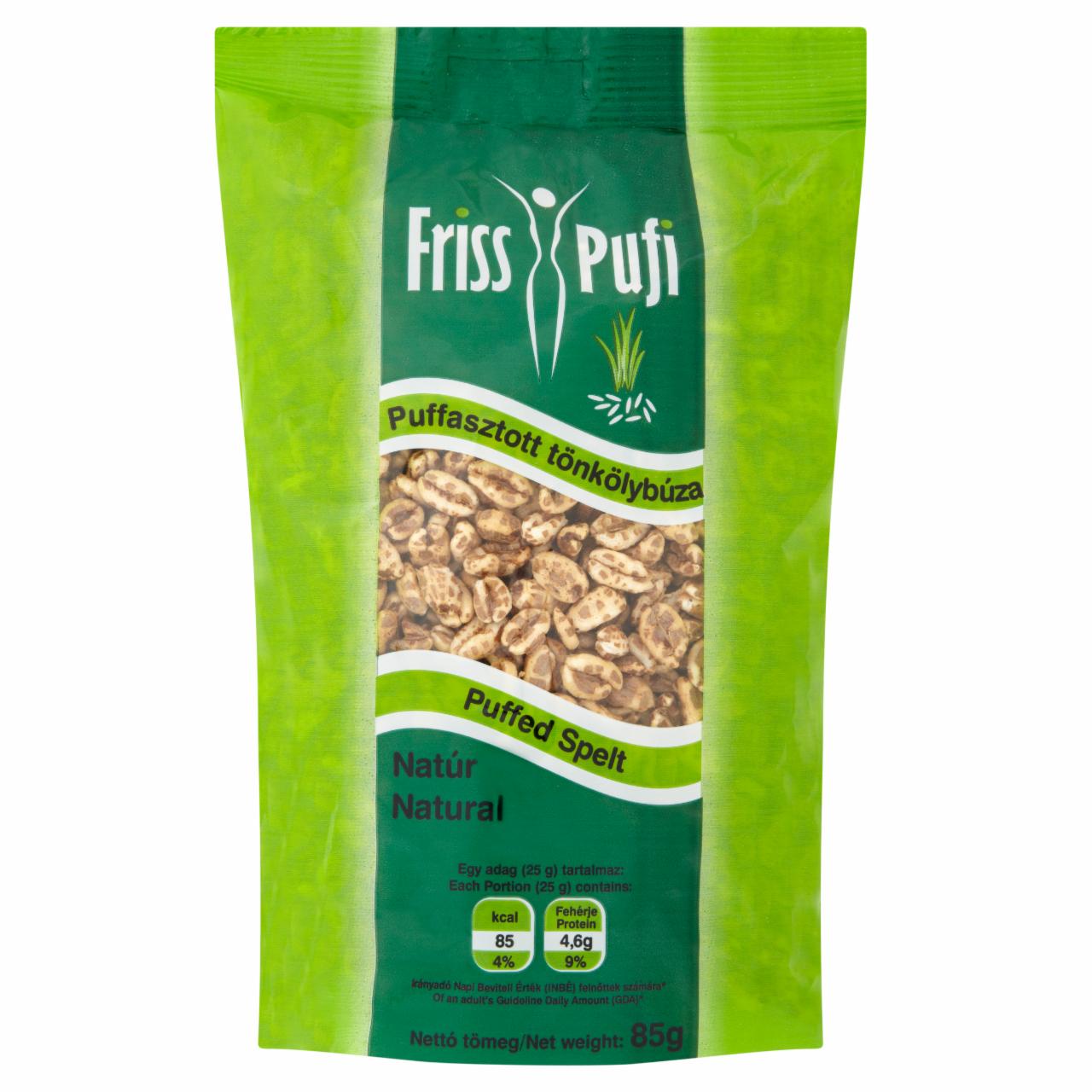 Képek - Friss Pufi natúr puffasztott tönkölybúza 85 g