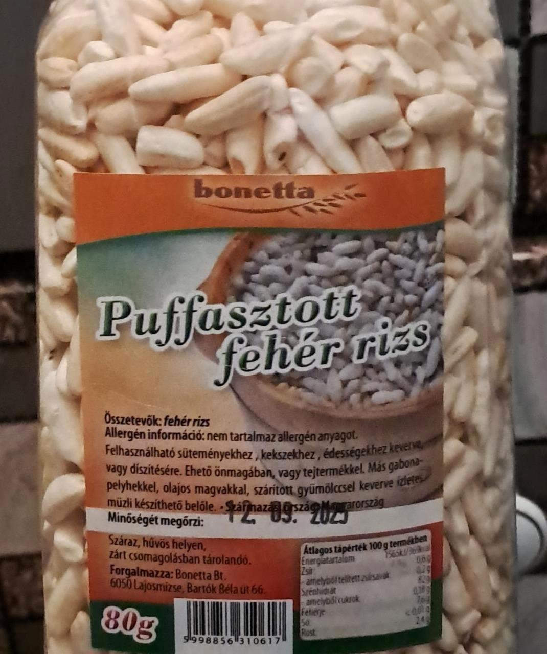 Képek - Puffasztott fehér rizs Bonetta