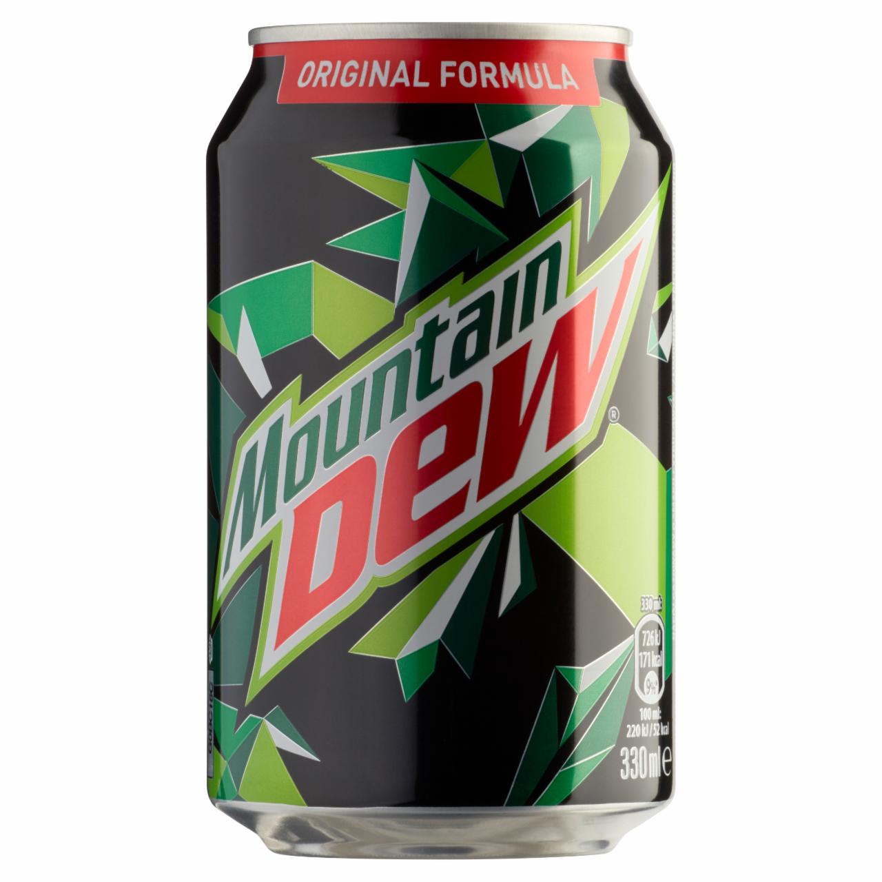 Képek - Mountain Dew citrus aromákkal ízesített szénsavas üdítőital 330 ml