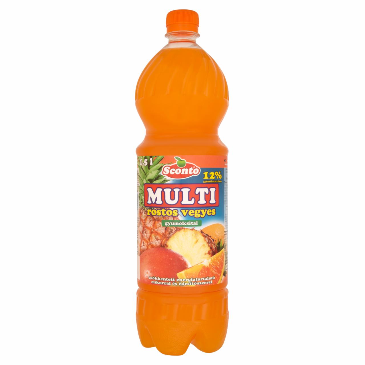 Képek - Sconto Multi rostos vegyes gyümölcsital 1,5 l