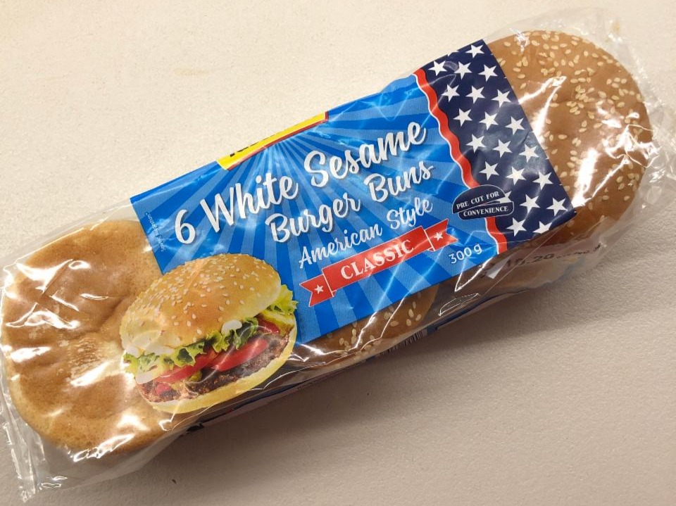 Képek - 6 White sesame burger buns American style Classic