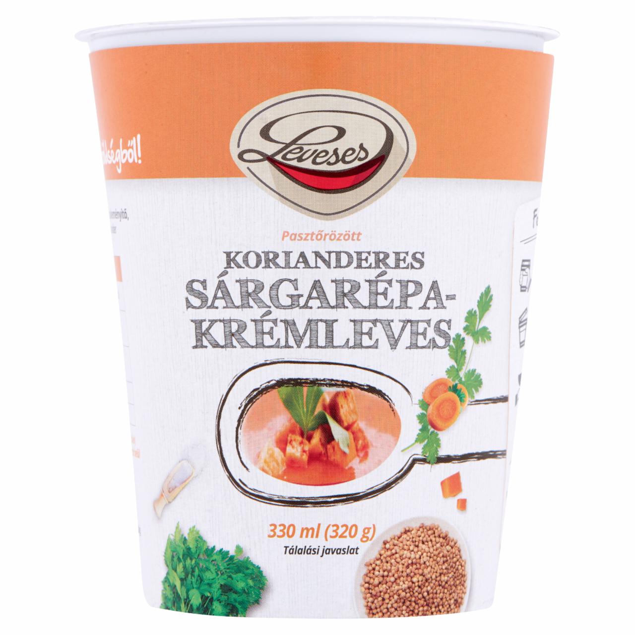 Képek - Leveses korianderes sárgarépakrémleves 330 ml