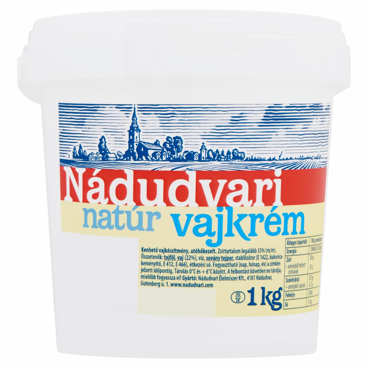 Képek - Nádudvari kenhető natúr vajkrém 1 kg