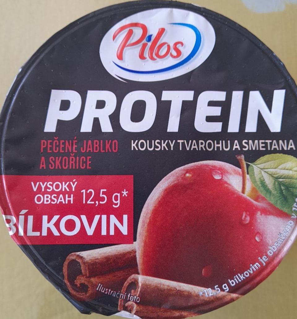 Képek - Protein kousky tvarohu a smetana pečené jablko a skořice Pilos