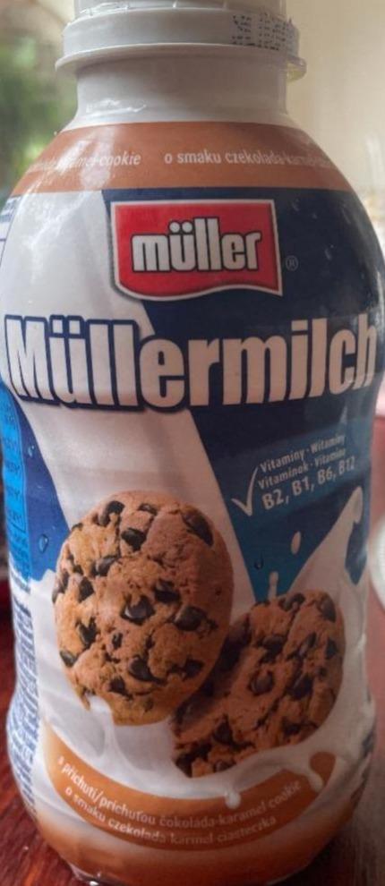 Képek - Müllermilch čokoláda-karamel cookie Müller