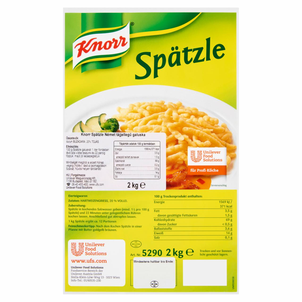 Képek - Knorr Spätzle német tájjellegű galuska 2 kg