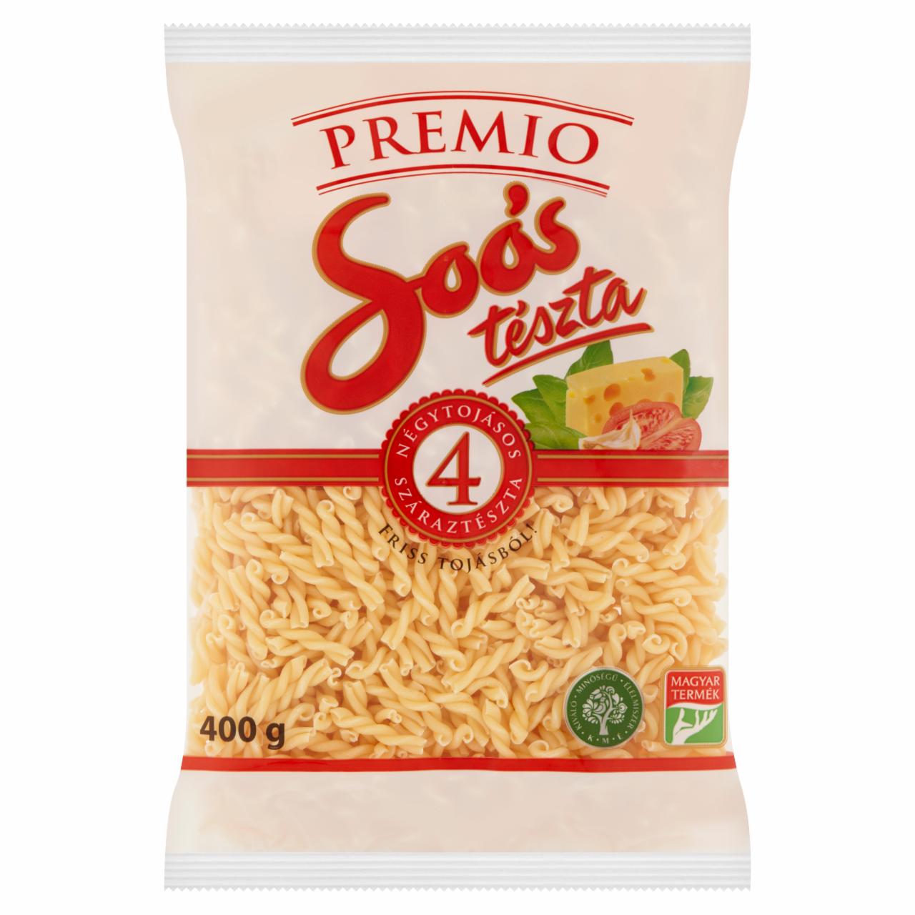 Képek - Soós Premio copfocska négytojásos száraztészta 400 g