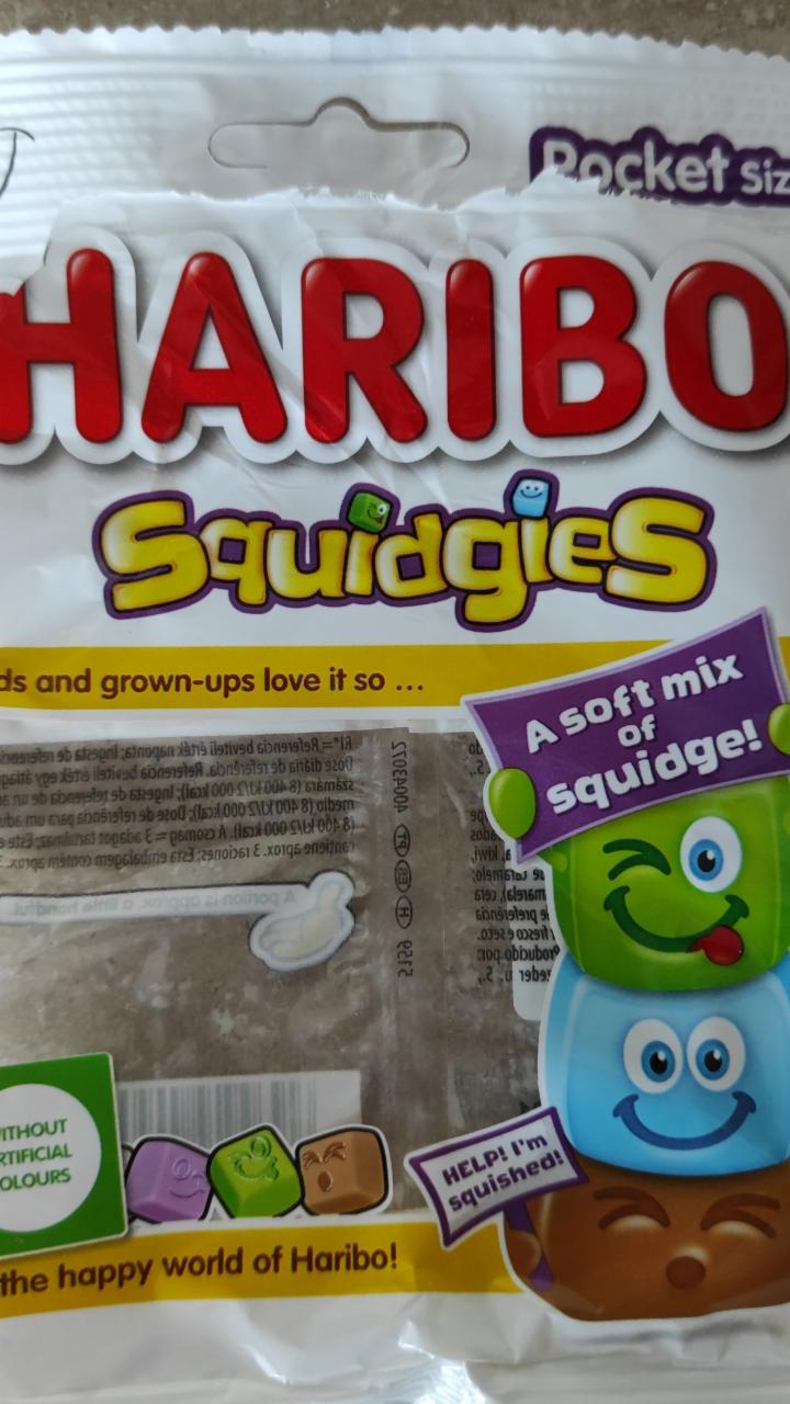 Képek - Haribo Squidgies gyümölcs- és kólaízű habosított gumicukorka 80 g