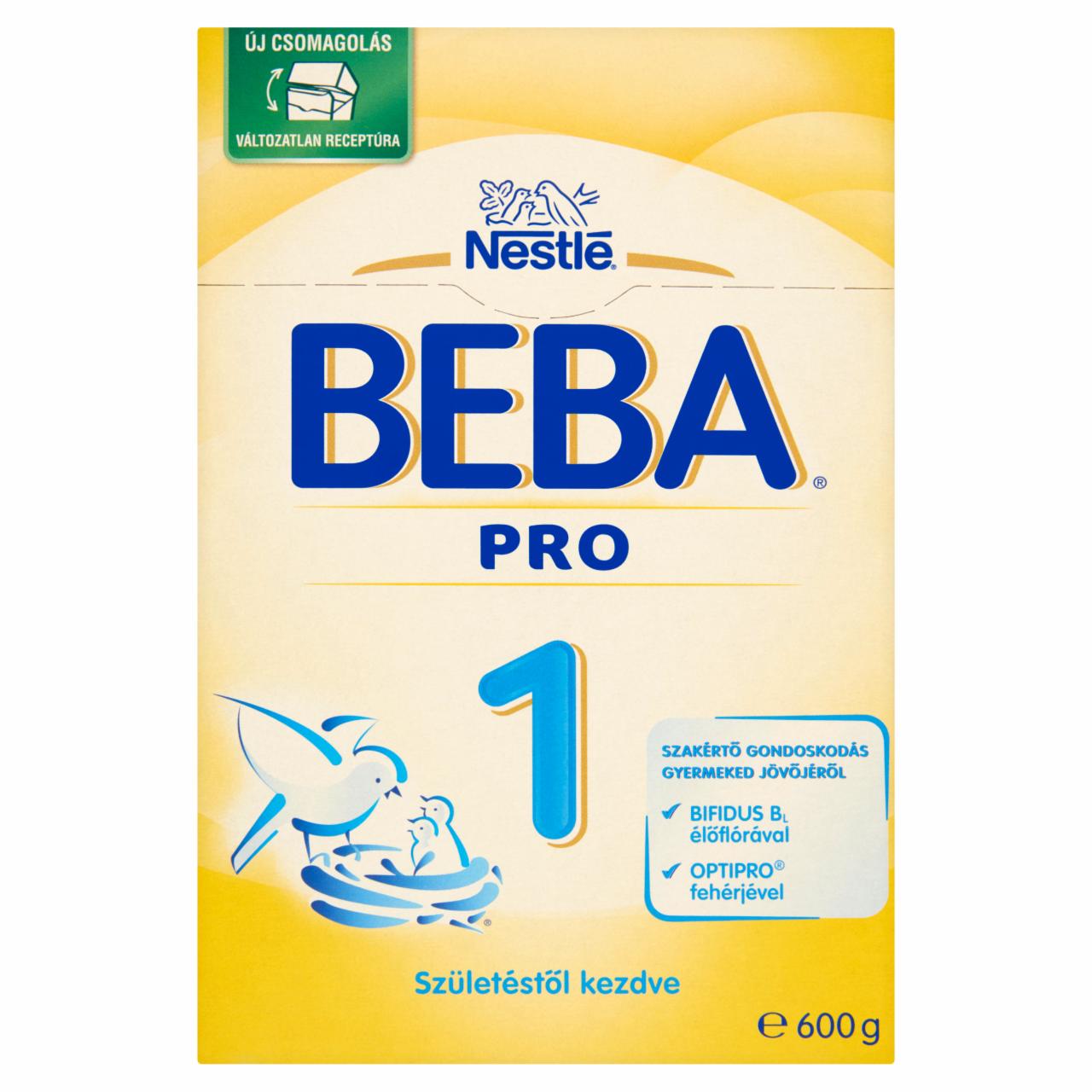 Képek - Beba Pro 1 tejalapú anyatej-helyettesítő tápszer születéstől kezdve 600 g