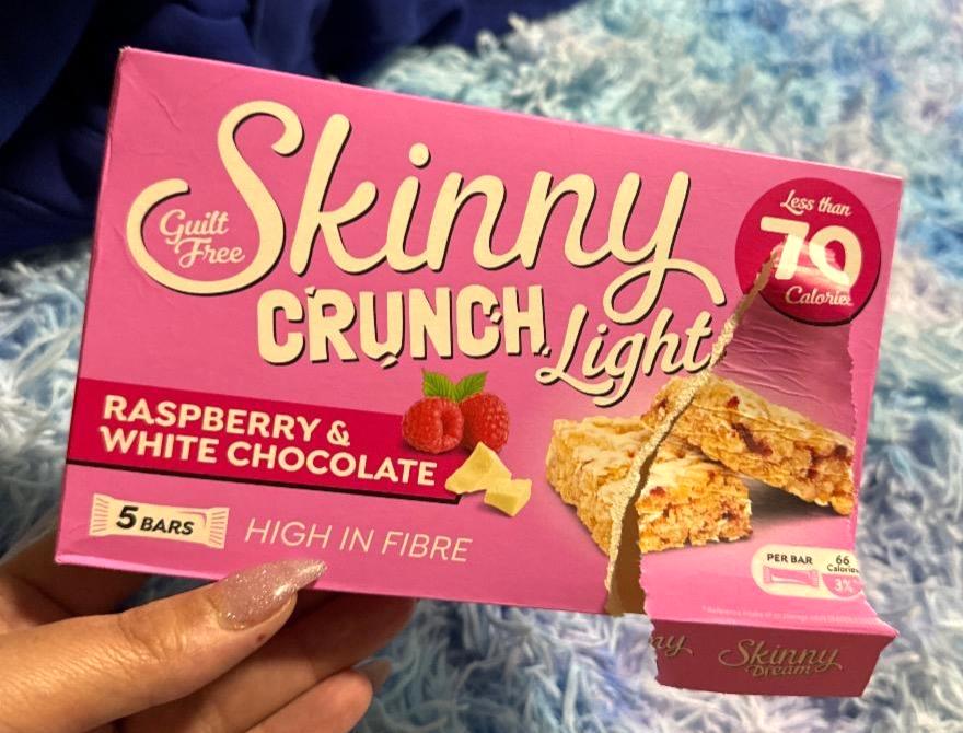 Képek - Skinny crunch light málnás-fehér csokoládés müzli