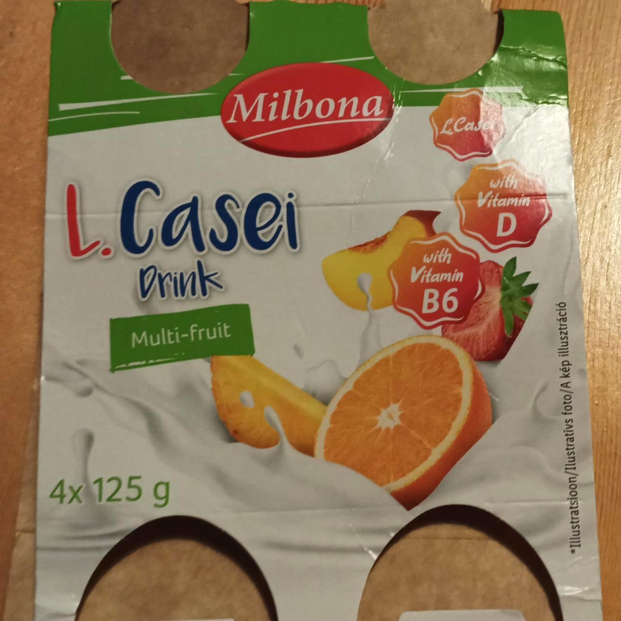 Képek - L. casei drink Multi fruit Milbona