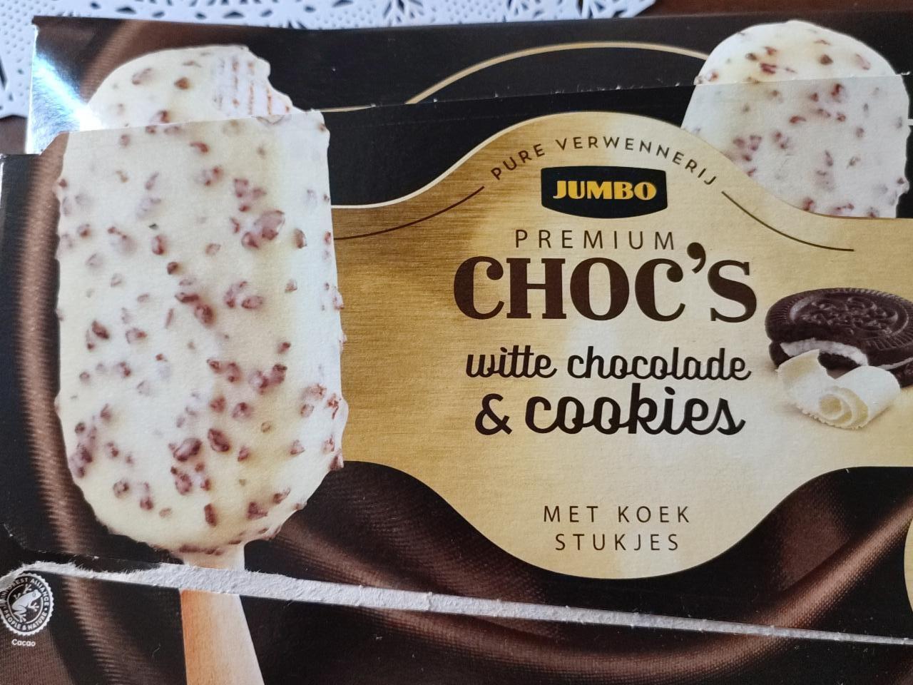 Képek - Premium Choc's White chocolate & cookies Jumbo