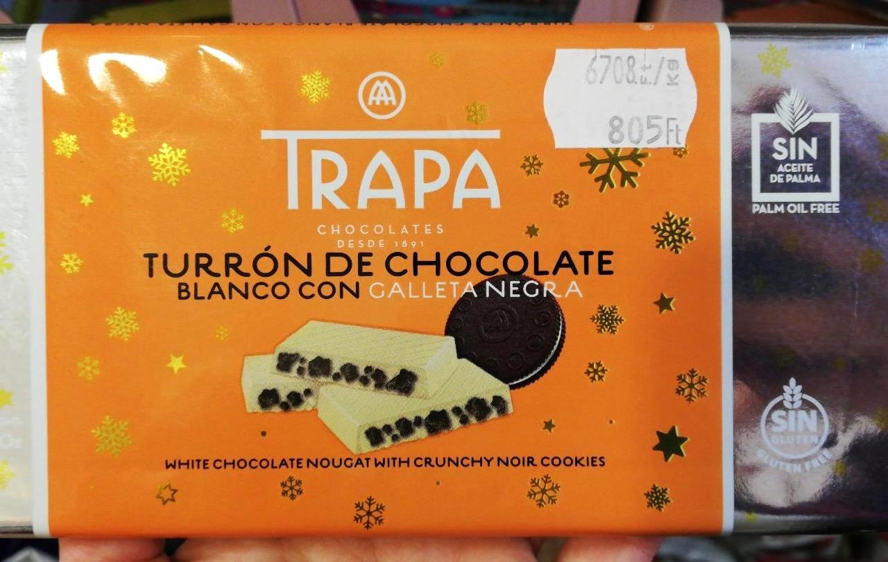 Képek - Turrón kekszes fehér csokoládé Trappa